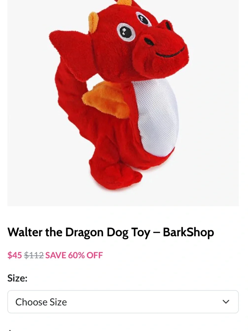 BarkBox Plush Dog Toy Lot Walter Dragon, Mora Mouse Lemur & Smell Raiser Skunk